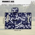 thumbnail image 5 of Psesaysky Golf Cart Seat Covers (With an extra handle) Tropical Seat Blanket, with 4 Front Pockets, Fits for EZGO, Yamaha, Club Car, Epic and Other 2 Person Seats, All Seasons (Blue Hibiscus Flower), 5 of 8