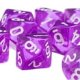 thumbnail image 5 of 3xD10 Dados De Gemas De Diez Caras Para Juegos De Rol 10 Piezas Dados Morados Sunnimix Dados de gemas de diez caras, 5 of 5