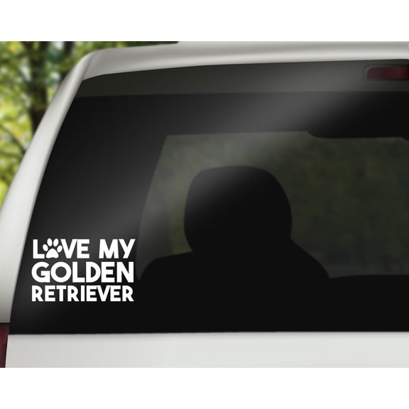 Love my Golden Retriever Decal