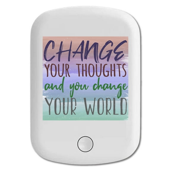 DistinctInk Magnetic Battery Pack, 10000 mAh Wireless Portable Charger with USB-C Cable, Compatible with MagSafe iPhone 14 / 13 / 12 Series - Change Thoughts Change World