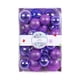 thumbnail image 1 of Adornos de bolas de Navidad Macarena 26 piezas irrompibles púrpura, 1 of 8