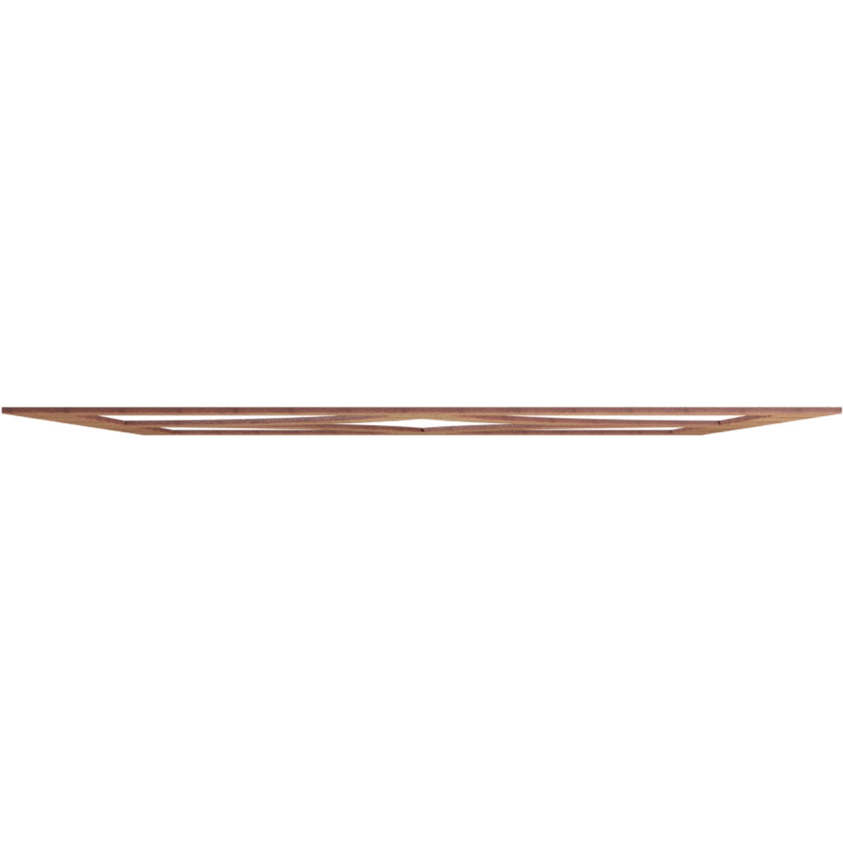 34"OD x 21 3/4"ID x 1/4"T Statesman Wood Fretwork Pierced Ceiling Medallion, Walnut