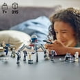 thumbnail image 4 of LEGO Star Wars Clone Trooper & Battle Droid Battle Pack Set for Kids, Buildable Toy Speeder Bike Vehicle, Tri-Droid and Defensive Post, Collectible, Gift for Boys and Girls Aged 7 and Up, 75372, 4 of 6