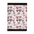 thumbnail image 3 of FUIALDOLG Animal Print Heart Art Trifold Card Wallet, Polyester Children's Wallet for Outdoor Sports, Zipper Closure Lightweight Small Purse, 3 of 6