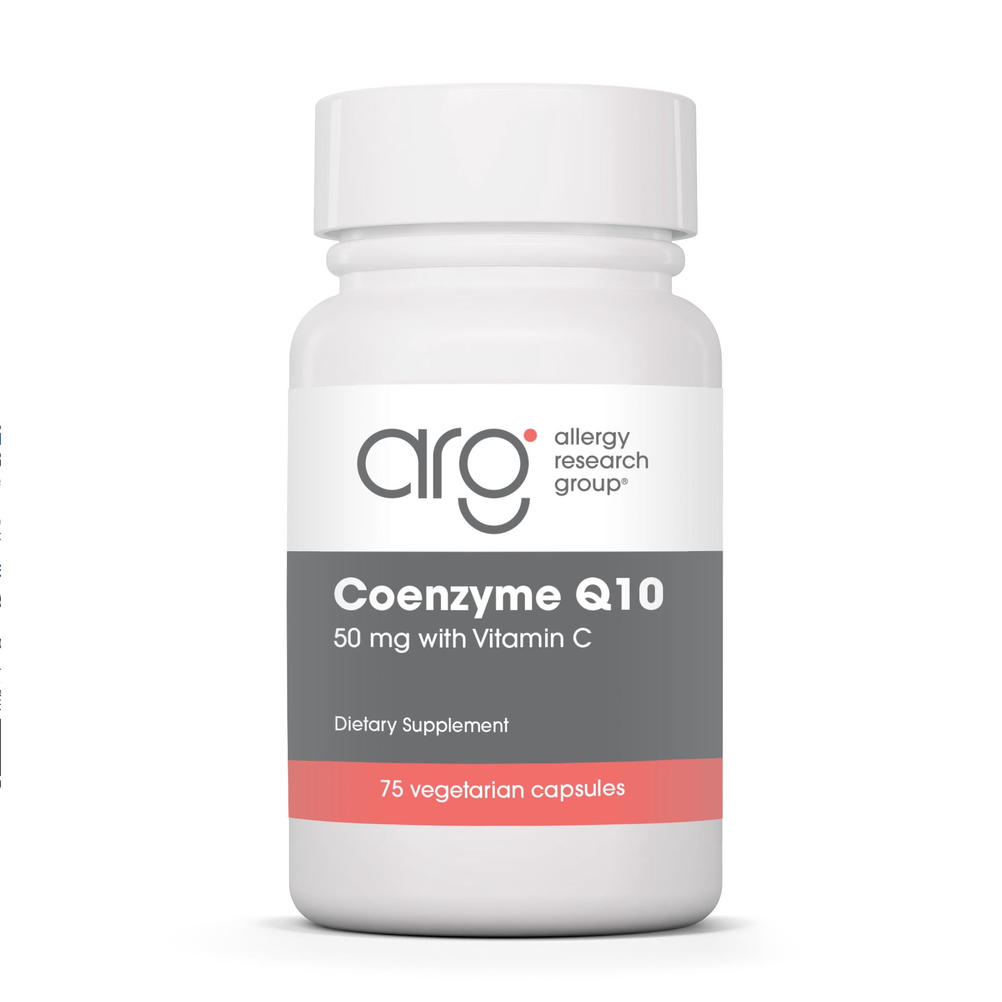 ARG Coenzyme Q10 - Delivers 50 mg CoQ10 with Vitamin C - Supports Cellular Energy Production, Antioxidant Activity & Heart Wellness - 37 Servings - 75 Vegetarian Capsules