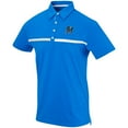 thumbnail image 2 of Men's Blue Miami Marlins Color Blocked Stretch Polo, 2 of 3