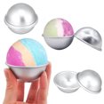 thumbnail image 3 of Coofit 6PCS Baking Mold Set DIY Aluminium Alloy Hemispheres Cake Mold Pudding Mold, 3 of 9