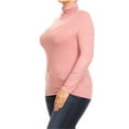 thumbnail image 4 of Women's Plus Size Long Sleeve Turtleneck Sweater Tops(Pack of 2), 4 of 5