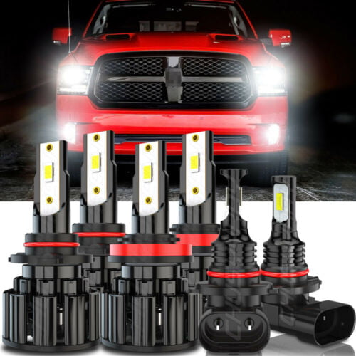 Bombillas de luz antiniebla For Dodge Ram 1500 2500 3500 2009-2018 Faros LED