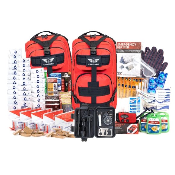 Kit de Supervivencia Stealth Angel 5 Personas 72 Horas Rojo