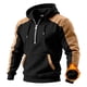 thumbnail image 5 of pstuiky Camisas casuales de manga larga para hombre, Pantalón corto informal de color liso para hombre, para exteriores, con bolsillo, cremallera y manga larga con capucha s, 5 of 5