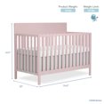 thumbnail image 3 of Fisher-Price Meadowbrook 4-in-1 Convertible Baby Crib by Dream On Me, Pink, 3 of 10