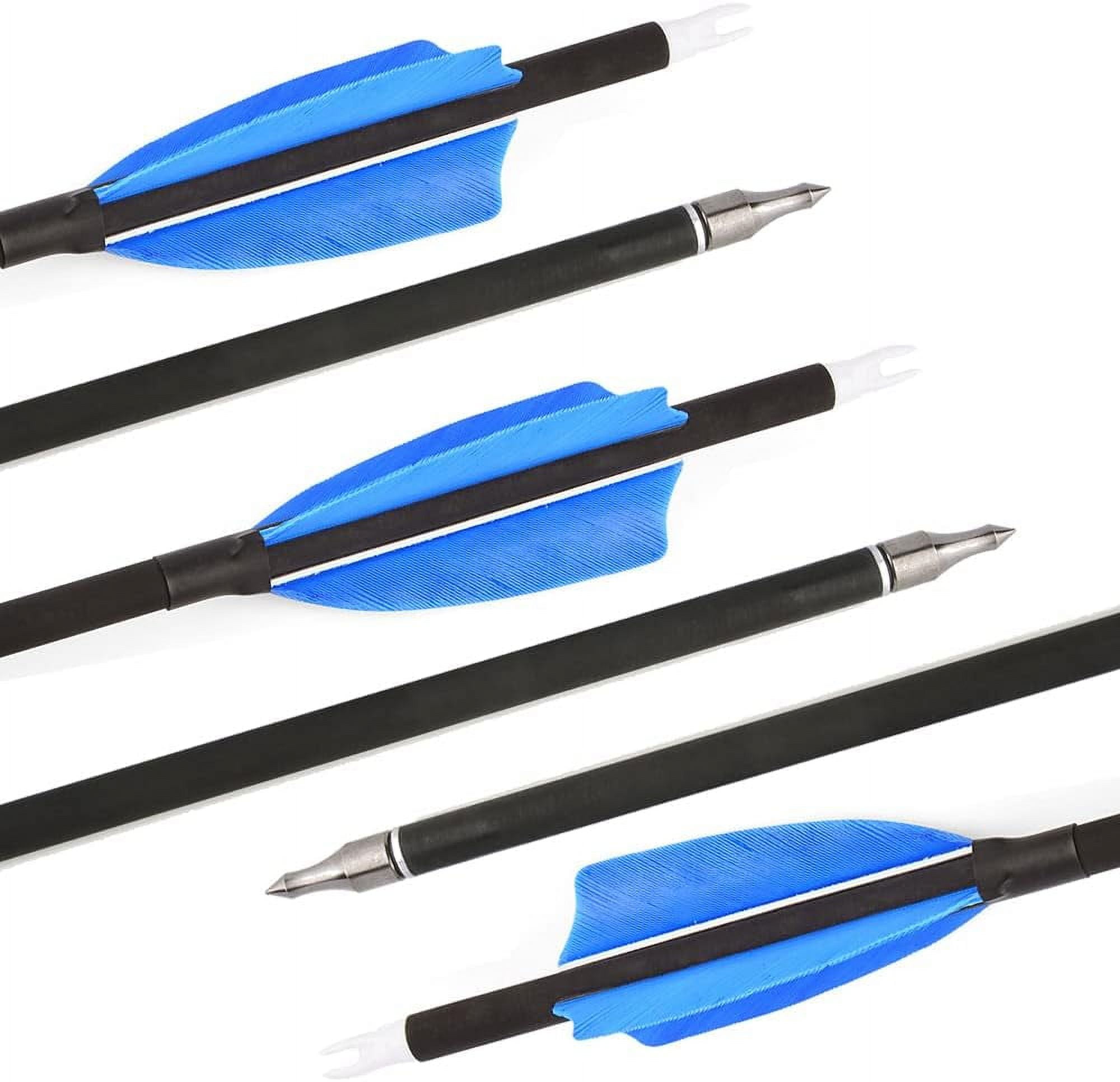 Frecce Spine 600 Frecce Carbonio SHARROW 12 Pezzi - 30 Pollici Spine 500 Per E Ricurvo Arco Compound - Foto 4