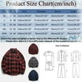 thumbnail image 4 of Cathalem Men's Button Down Regular Fit Long Sleeve Plaid Flannel Casual Shirts (Blue,XXXL), 4 of 5