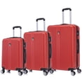 thumbnail image 1 of TUCCI Italy LUSTRIA Ensemble de Valises Rigides Légères 3 Pcs avec 4 Roues Pivotantes et Cadenas à Combinaison (20 Pouces/24 Pouces/28 Pouces) - Rouge, 1 of 7