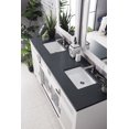 thumbnail image 2 of James Martin Furniture 516-V72-BW-3CSP 72 in. Brisbane Bright White Double Bathroom Vanity with 3 cm Charcoal Soapstone Quartz Top & Sink, 2 of 6