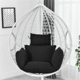 thumbnail image 1 of Columpio colgante para silla de mimbre, soporte para hamaca de jardín, Patio, porche, cojines para silla colgante de cintura Fivean  unisex, 1 of 2