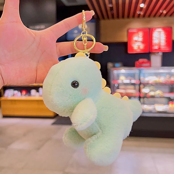 Mini lindo muñeco de peluche de dibujos animados llavero con dije de peluche suave adorno llavero encantador colgantes para bolso mochila