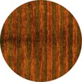thumbnail image 1 of Ahgly Company Indoor Round Oriental Yellow Modern Area Rugs, 3' Round, 1 of 4
