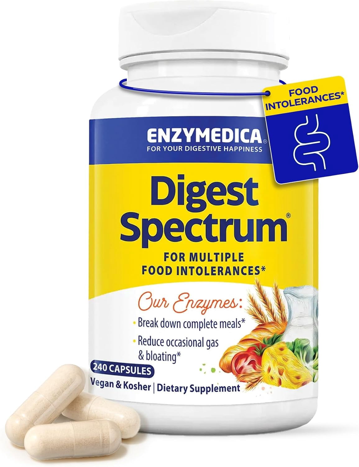 Enzymedica Lypo Gold Supplement Aid, Digestive Enzymes for Fat