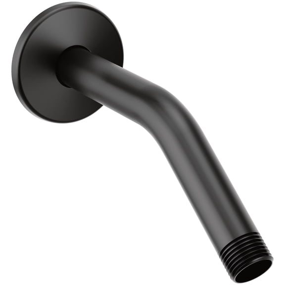 Moen S134BL Shower Arm and Flange 8 in Matte Black