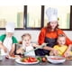 thumbnail image 5 of Juego de cuchillos para niños, 5 uds., cuchillos seguros para niños pequeños, cuchillo de plástico apto para niños con cortador arrugado, herramientas de cocina con bordes dentados sin BPA, 5 of 5