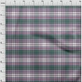 thumbnail image 3 of oneOone Cotton Silk Olive Green Fabric Check Dress Material Fabric Print Fabric By The Yard 42 Inch Wide, 3 of 4