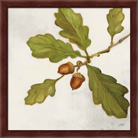 Great Art Now Oak Branch Crop by Julia Purinton, Framed Wall Art, 13.25W x 13.25H
