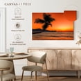 thumbnail image 5 of Elephant Stock Beach Sunrise Palm Wall Art - Horizontal Canvas Wall Art - Living Room Wall Decor - Beach Canvas - Gray And Orange Decor - 36" x 24", 5 of 8