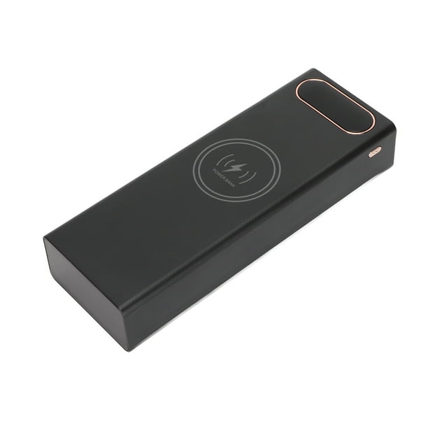 Alimentación Móvil para Bricolaje, USB Dual, Tres Entradas, Carga Inalámbrica de 15 W, Pantalla LCD, Compatible Con Baterías, Portátil para Todos los Teléfonos Móviles