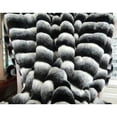 thumbnail image 3 of Plutus Wild Chinchilla Faux Fur Handmade Throw/Blanket-Color:Black/White,Size:70"W x 90"L, 3 of 3