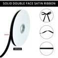 thumbnail image 2 of LAICAIW 3/8 Inch x 100yds Black Satin Ribbon Thin Solid Fabric Ribbons Roll for Gift Wrapping Invitation Floral Hair Balloons Craft Sewing Party Wedding Popsicles Decoration Valentine's Day Bouquet, 2 of 6