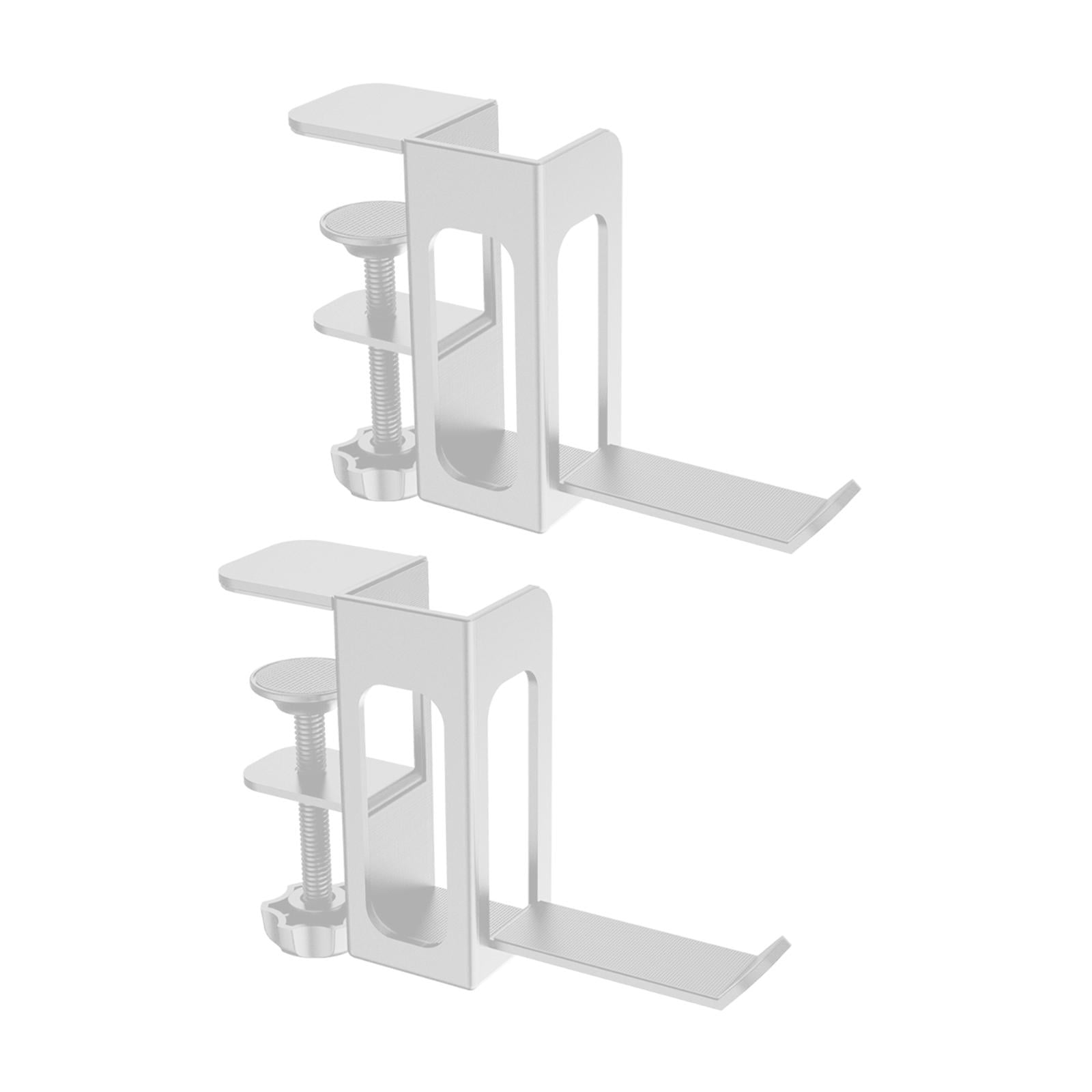 Wzmzjy Desk Side Vertical Laptop Stand Clamp on Desk Side Ergonomic Multifunctional for white