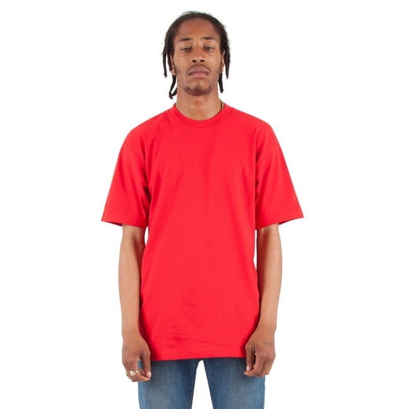 Shaka Wear Adult 7.5 oz., Max Heavyweight T-Shirt 5XL RED