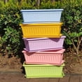 thumbnail image 2 of 1pc Plastic Vegetable Flowerpot – Breathable Rectangular Planter for Indoor Gardening, 2 of 6