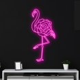thumbnail image 3 of Handmadetneonsign Custom Flower Flamingo Led Sign, Flamingo Neon Light, Bird Neon Sign, Animal Led, 3 of 5
