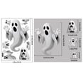 thumbnail image 5 of 2 Pack Halloween Ghost Decorations, 3D Style Ghost Halloween Decor, Removable Halloween Window Clings for Glass Windows, Spooky Halloween Decor for Home, Halloween Party Decor for, 5 of 8