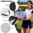 thumbnail image 6 of Psesaysky Washable Golf Cart Seat Covers Blue Palm Leaves Golf Cart Seat Blanket with 4 Pockets and Handle, Tropical Portable and Universal Fit for EZGO, Yamaha, Club Car & other 2 Person Seats, 6 of 8