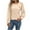 Beige, variant on Puff Sleeve Shirts for Women Shirred Long Sleeve Tops Fall Crewneck Pullover Casual Blouses with Button Orders Placed My Account Recently Black,S