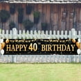 thumbnail image 4 of Birthday Decoration Banner,30th 40th 50th 60th 70th 80th Happy Birthday Party Black Background Decoration Banner Signs,Birthday Party Supplies for Outdoor Decorations Birthday Party Decorations, 4 of 11