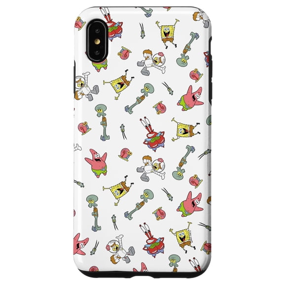 Funda de teléfono SPONGEBOB SQUAREPANTS Character Toss Up para iPhone Xs Max