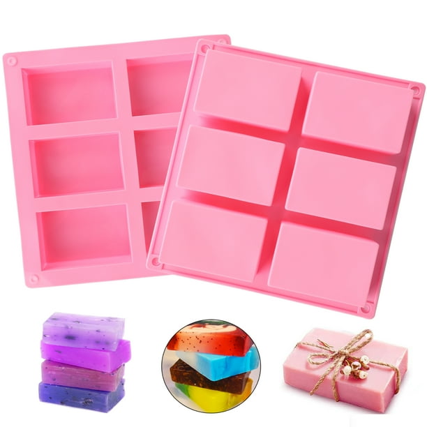 Silicone Soap Molds, EEEkit 6 Cavities DIY Handmade Soap Moulds