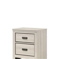 thumbnail image 2 of JERFIT Modern Nightstand with 2 Drawers, Beige Bedside Table for Bedroom, Wood End Table with Metal Pulls, Compact Storage Cabinet, 2 of 5