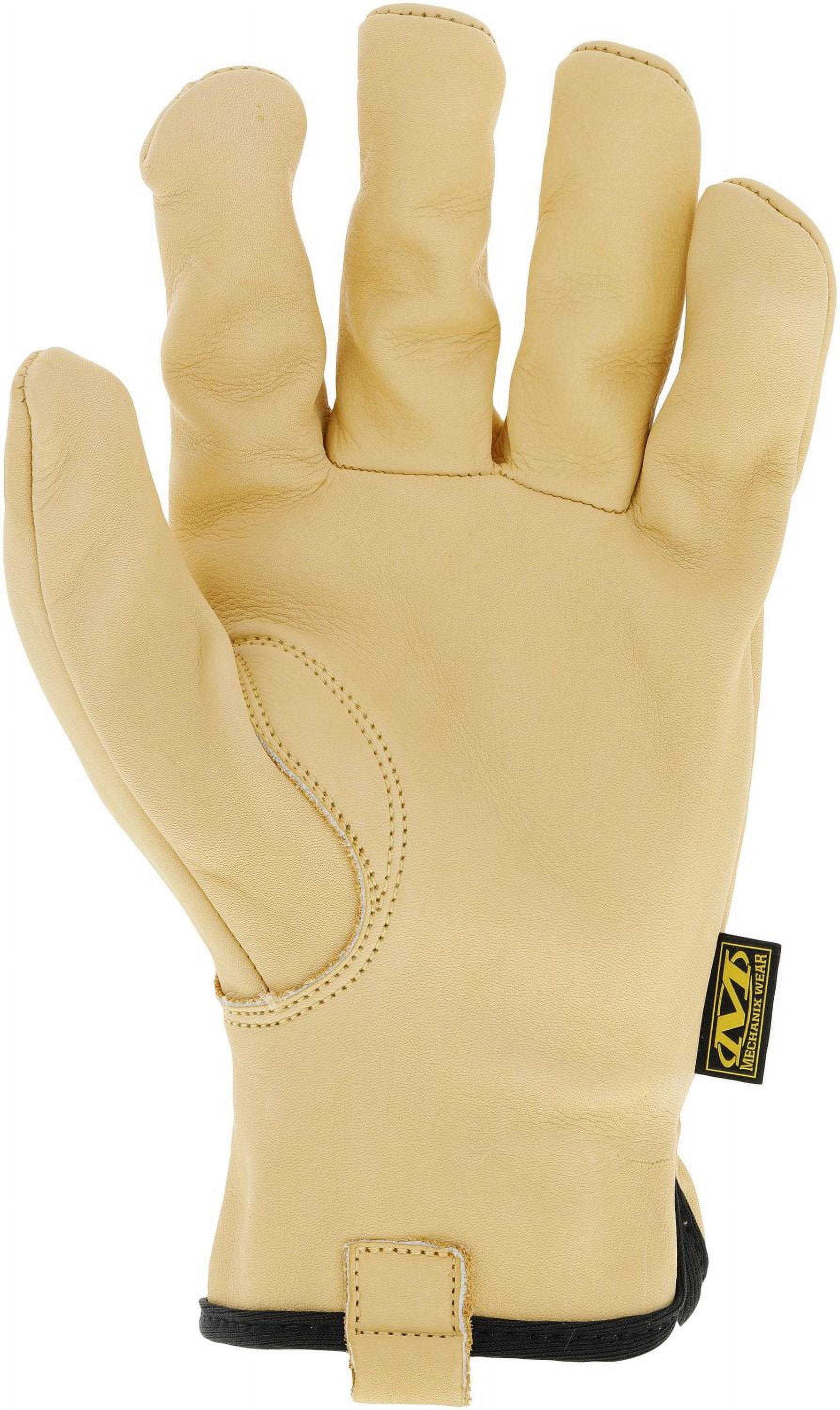 Mechanix Wear DuraHide™ Leather Cow Driver Work Gloves (X-Large, Tan), Water Resistant