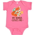 thumbnail image 3 of Inktastic My Nonna Loves Me Grandchild Cute Fox Boys or Girls Baby Bodysuit, 3 of 5