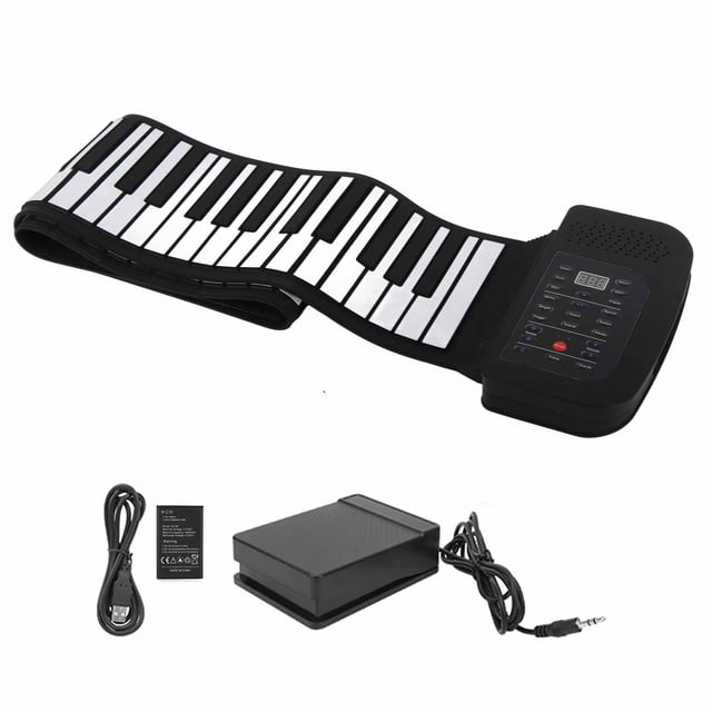Piano enrollable de silicona de 88 teclas, teclados de piano enrollables, piano manual, regalos educativos