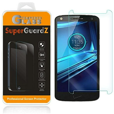 [3-Pack] For Motorola Droid Turbo 2 - SuperGuardZ Tempered Glass Screen Protector, 9H, Anti-Scratch, Anti-Bubble, (Best Droid 2 Screen Protector)