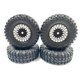 thumbnail image 1 of Vogacara RCGOFFLOW-llantas de plástico duraderas para coche teledirigido, 4 piezas, llantas para ruedas de control remoto 1/24, neumático Kits de construcción modelo Negro, 1 of 1