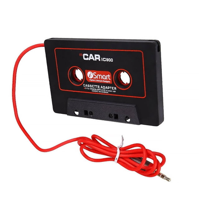 Scienceny Adaptador de casete de coche Conector de 3,5 mm Convertidor de cinta de casete de coche para reproductor de CD MP3 Combinaciones de reproductor de DVD/TV para coche