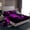 Purple Black, variant on Erosebridal Red Basketball Bed Sheets Twin,Modern Geometric Grid Bedding Twin Size,Glowing Neon Light Sheet Set Twin For Teens,Breathable Room Decor，3pcs